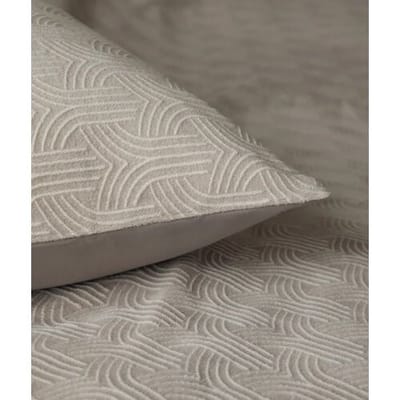 Sleeptime Dekbedovertrek Art Taupe - Eenpersoons 140 x 200/220 cm + 1 kussensloop