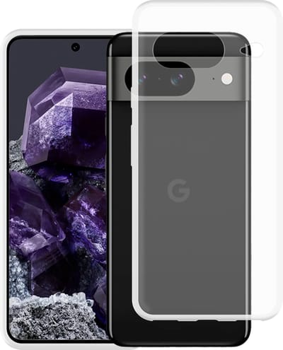 Cazy hoesje geschikt voor Google Pixel 8 Hoesje Siliconen - Flexibele Case - Transparant