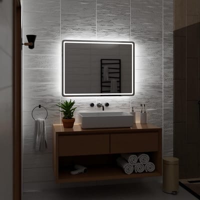 Ronde Wandspiegel met LED Verlichting - Helder Verlicht Badkamerspiegel