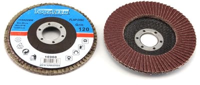 Lamellenschijf 115 mm K120 – Aluminium Oxide Schuurschijf voor Haakse Slijper – TOOLTECH