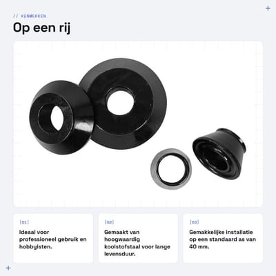 Allecto - Tape Kegel - Wiel Balancer - Duurzaam - 62/80/105/137 Mm