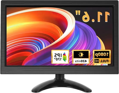 Draagbare Monitor - HD LCD Scherm - Extra Beeldscherm - Full HD 1080p - 11.6 Inch - Donkergrijs