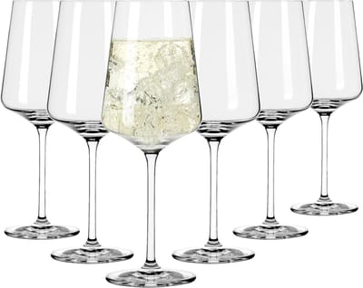 Ritzenhoff Wijnglazen Witte Wijn - 6 Stuks - Kristalglas - 411 ml - Luxe Wijnglazen - Geschikt voor de Vaatwasser