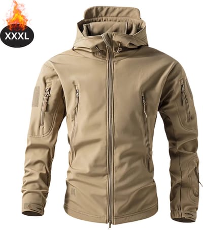 Livano Skipak - SkiBroek - Skijas - Ski Suit - Wintersport - Heren - Winter - Warm Fleece - Beige - Maat XXXL