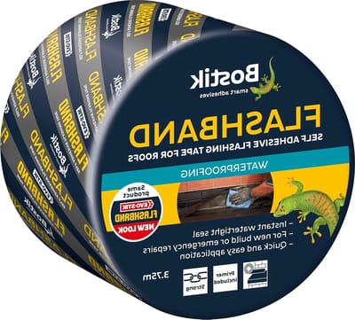 Zelfklevende Dakstrip - Bitumen Tape Waterdichte Afdichting - Dakreparatie - Directe Hechting - 100mm x 3.75m - Grijs