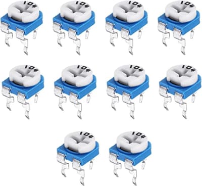 Weerstand regelbaar 100K Ohm RM-065 Trimpot Trimmer Potentiometer 10-stuks RM065-104