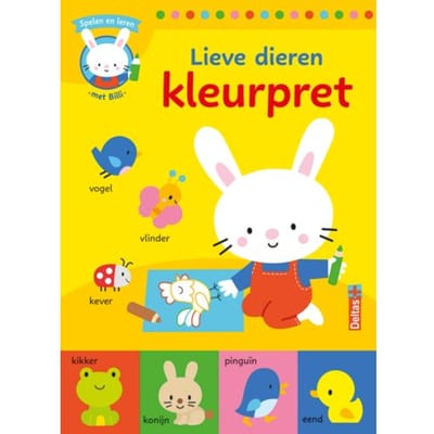 Lieve dieren kleurpret - Spelen en leren met Billi Kleurboeken Voorleesboeken