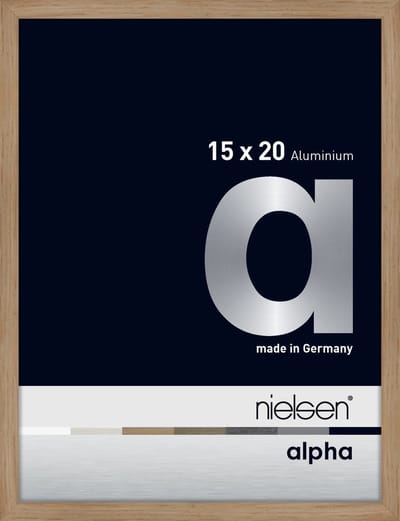 Nielsen Alpha Aluminium Fotolijst Oak 15x20cm