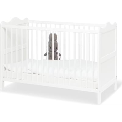 Pinolino Kinderbed Florentina 60 x 120 cm - Wit - Verstelbare bodem & Uitneembare spijlen
