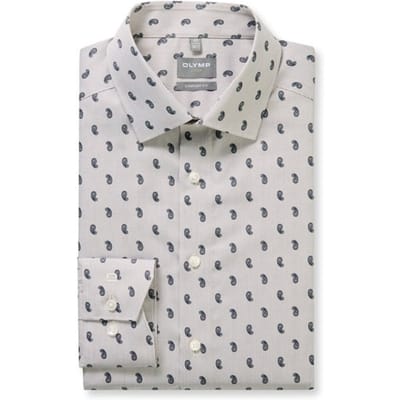 OLYMP Luxor Overhemd, Comfort Fit, New Kent, Nougat
