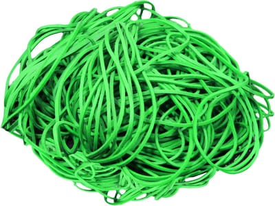 1 kg - Elastiek - groen - diameter 60mm - breedte 1,5mm - in zak - ca 2100 stuks