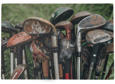 Deurmat Golf clubs 75x50cm