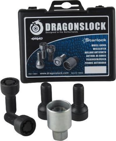 Dragonslock Velgenslot - Wielslot Set Infinity QX30 Vanaf 2016 - Verzinkt - Zwart Gecoat - Beste Keus