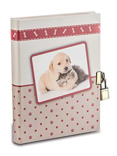 Geheime Dagboek met Metalen Slot voor Meisjes - Puppies Thema