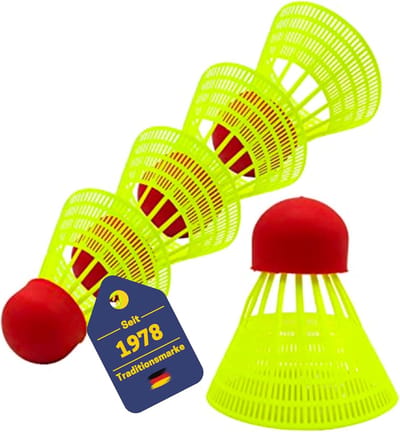 Sport Shuttlecocks - Badminton Ballen - Buiten Spelen - Optimale Vliegeigenschappen - 5 Stuks - Neon Kleuren