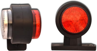 2 x 12 V LED side marker lichten rood wit voor truck bestelwagen camper caravan