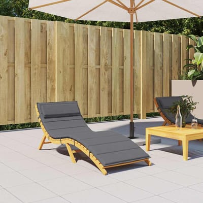 vidaXL - Ligbedkussen - 180x60x4 - cm - oxford - stof - antracietkleurig