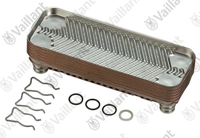 VAILLANT Warmtewisselaar BW, 12 platen VSC 126+196-C 140/150 R1 o.a. Vaillant-nr. , 065111