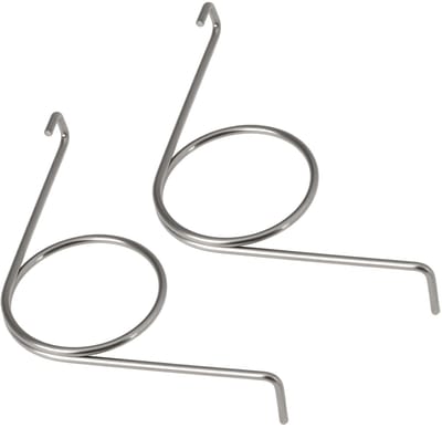 Dailygoods- Vervangende Veer - 2 Stuks - Compatibel met GU PSK 966/200 - 32 mm Lang - 18 mm Veerdiameter - Elastische Ondersteuning - Deurveer