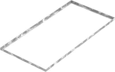 Roosterframe - Afdekraam - Buiten toepassen - Thermisch verzinkt - 500x1000mm - Zilverkleurig