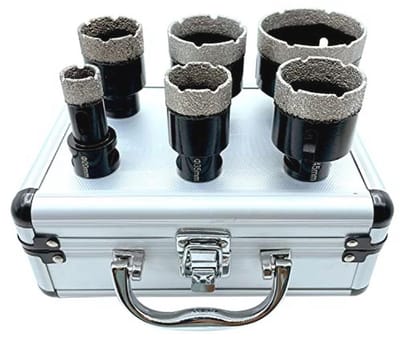 Diamant Gatenzaag Set M14 - Boorset voor Tegels, Graniet, Marmer en Porselein - 20 tot 68 mm