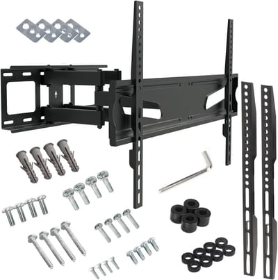 TV Muurbeugel - Wandhouder TV - TV Ophangen - Verstelbare Wandafstand - 37-80 inch - Zwart