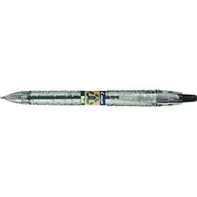 PILOT Drukbalpen Bottle 2 Pen Ecoball, lijndikte 0,6 mm, documentbestendig, navulbaar, 86 % gerecycled materiaal, zwart