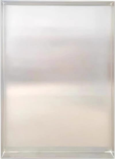 Lekbak Wasmachine - Roestvrij Staal Bak - Vloer Beschermen - Zonder Afvoer - 30x70x5cm - Zilverkleurig