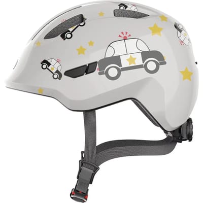 Fietshelm ABUS SMILEY 3.0 grey police S - 45-50 cm - grijs - Geschikt voor gebruik op kinderfietsen - 220 g