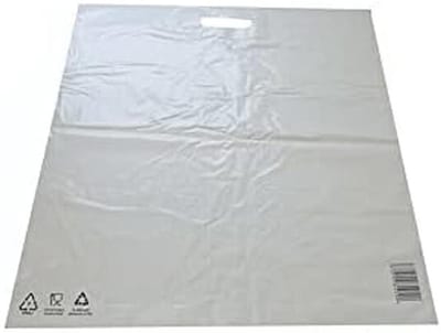 Draagtassen LDPE - Winkel Tassen - Winkelen en Opslag - COEX Materiaal - 55 x 60 cm - Wit