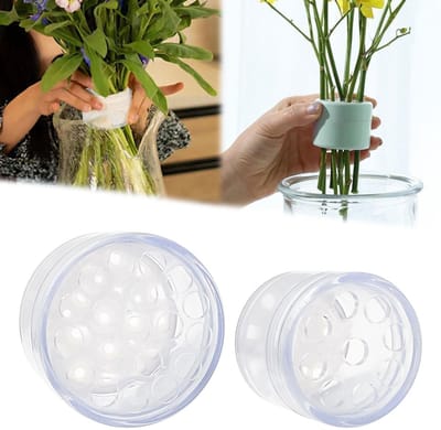 Dailygoods- Bloemensteelhouder Groot Formaat - Spiraalvormige Ikebana - Boeket Twister - Creativiteit Stimuleren - Herbruikbaar - Kunststof - Bloemenhouder