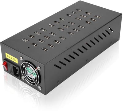 ONF3 - USB Hub - 30-poorts Oplaadstation - Ultra-snel opladen - EU - Compatibel met tablets - Ideaal voor smartphones en tablets