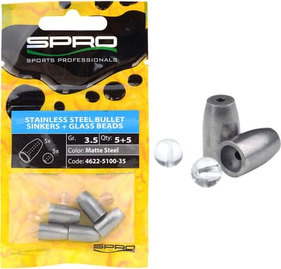 SPRO - Lood Stainless Steel Bullet Sinkers - SPRO