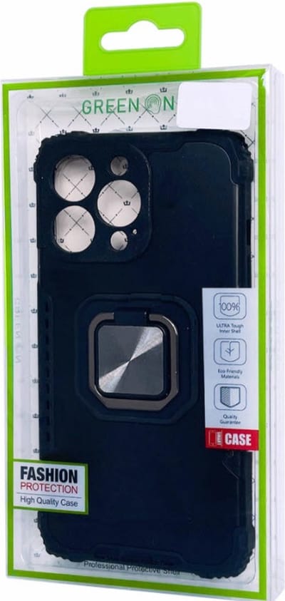 iPhone 15 Plus Anti-Shock Grip Armor Ring hoesje