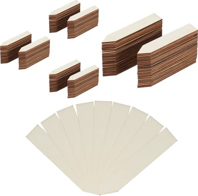 240x steeketiket - plantenbordjes hout - plantenlabels - plantenetiketten tuin