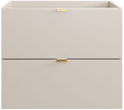 Vente-unique Zwevend wastafelmeubel - Beige kleur - 60 cm - LAVENA