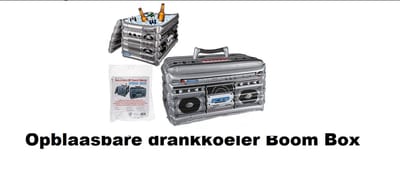 Opblaasbare drankkoeler Boom Box - drank koeler box opblaas thema feest party kerst oud en nieuw festival