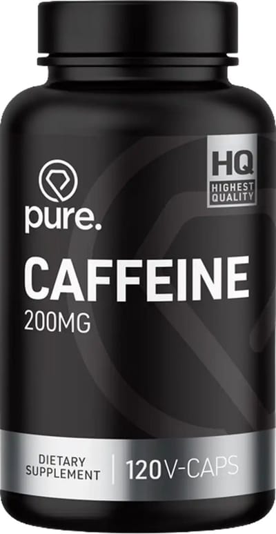Pure. -Cafeïne – 120 vegan capsules – gelijk aan twee koppen koffie