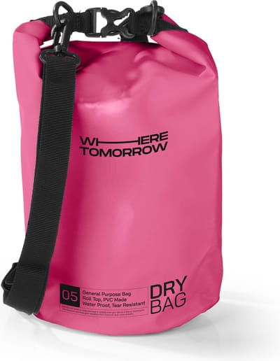 Where Tomorrow PVC dry bag Style 01 5L roze
