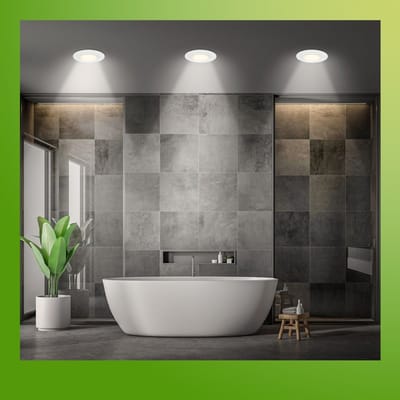 Briloner Klira - Set van 3 LED inbouwspots 230V voor badkamer - 7588036 - CTS schakelaar - Ra90 hoge kleurvastheid - Spatwaterdicht - Behuizing van 50 % gerecycled materiaal - Plat - 9 x 3 cm - Wit