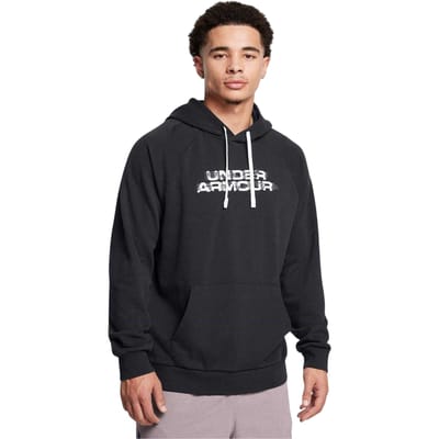 Under Armour Heren Rival Raglan-hoodie met trekkoord (Zwart)