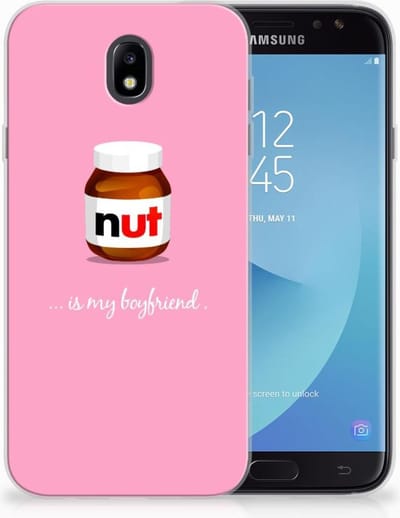 Back Cover voor Samsung Galaxy J7 2017 | J7 Pro Siliconen Case Nut Boyfriend