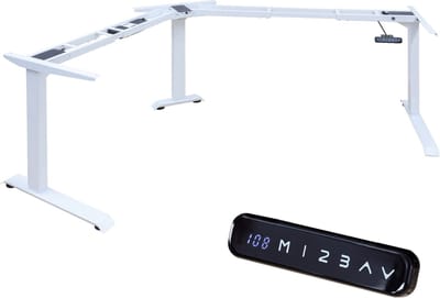 Albatros Lift L7S Onderstel Hoekbureau Elektrisch in hoogte en hoek verstelbaar - Digitale display, geheugenfunctie, kinderslot - Verstelbaar Bureauonderstel Hoekbureau - Bureau poten, Bureau frame, Bureautafel, Burotafel, Secretaire bureau