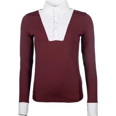 Dames wedstrijdpolo met lange mouwen HKM Virginia