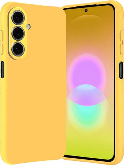 Hoes - Geschikt voor Samsung Galaxy A27 - Sterk & Shockproof - Hoesje Cover - Siliconen Case - Geel