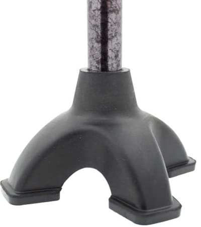 Rubberen punt met brede basis voor wandelstokken - 19 mm
