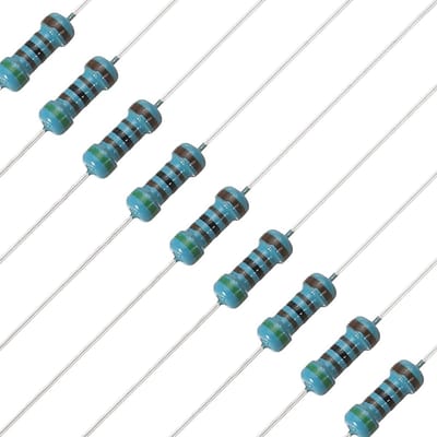 Metaalfilm Weerstanden - Vaste Weerstand 51 K Ohm - Elektronica Reparatie - 1% Tolerantie - 1/4 Watt - Goud