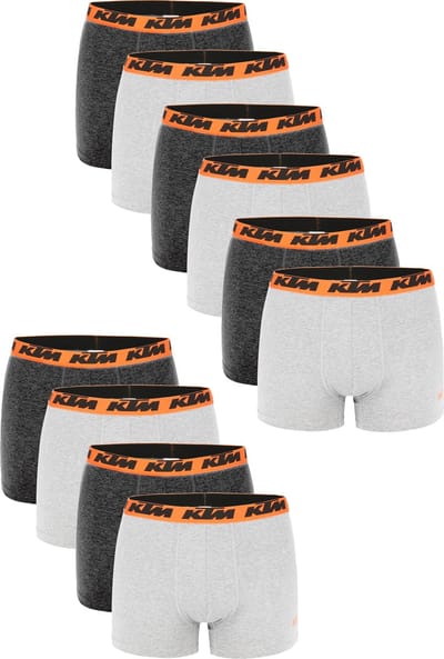 KTM by FREEGUN Boxershorts voor heren, ondergoedbroek, herenboxer, set van 10 multipack