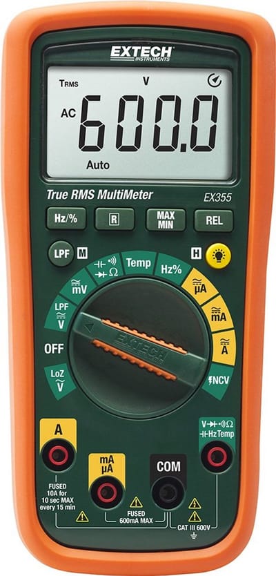 Professionele Multimeter met TRMS, NCV-detector en Temperatuurmeting