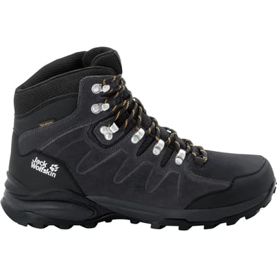 Jack Wolfskin Refugio Texapore Mid - Wandelschoenen - Heren Phantom / Burly Yellow XT - Maat 44.5